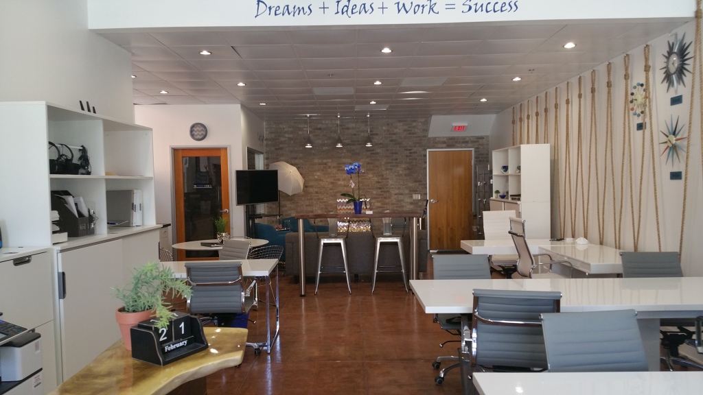 Our communal workspace includes printing & copying and other excellent