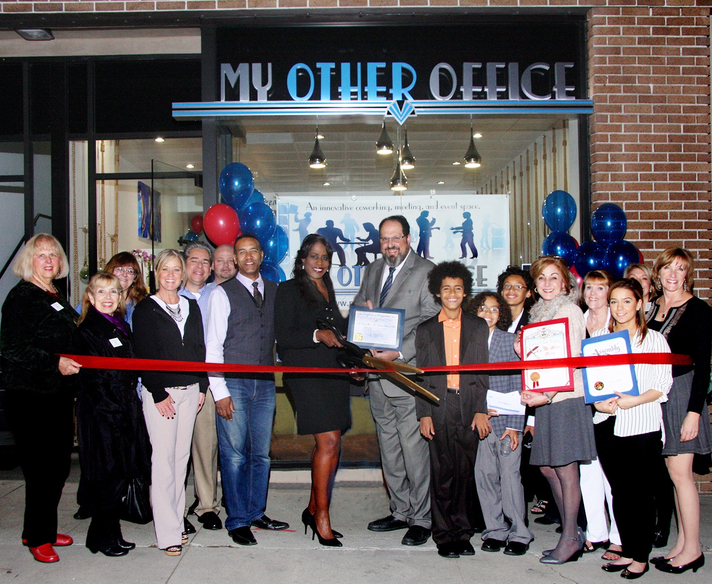 My Other Office - Official Ribbon Cutting Ceremony sponsored by The Burbank Chamber of Commerce - January 2015 