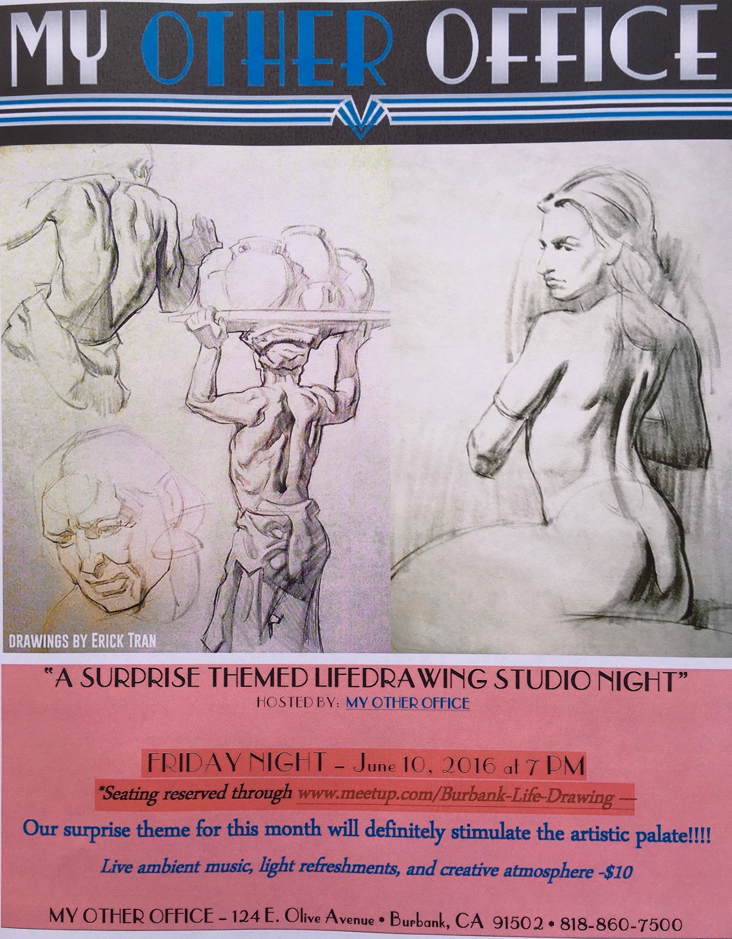 Surprise Themed LifeDrawing Studio Night